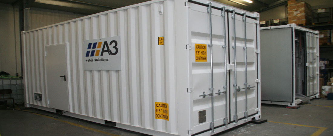 image of Containerized wastewater treatment plants - available for international shipment