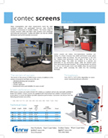 Image of Contec RBS fine screen by A3 brochure