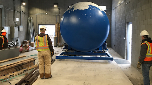 Image of an A3 packaged MBR being unloaded in Montana