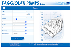 Submersible sewage pump selector